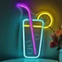 Kép 1/6 - Élénk Citrom & Jégkocka LED Neon Tábla