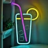 Kép 2/6 - Élénk Citrom & Jégkocka LED Neon Tábla