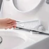 Kép 9/9 - Falra szerelhető szilikon WC-kefe készlet tartóval