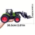 Kép 5/6 - 1/24 méretarányú traktor játékkészlet rakodókarral és széna bálákkal