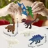 Kép 3/8 - 6 darabos dinoszaurusz festőjáték készlet