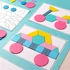 Kép 1/10 - 180db-os fa építőkocka - Tangram alakú puzzle készlet