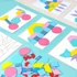 Kép 9/10 - 180db-os fa építőkocka - Tangram alakú puzzle készlet