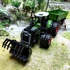 Kép 3/10 - Nagy 50.04cm-es Zöld Farm Traktor Játékkészlet Pótkocsival és Előre Rakodóval