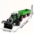 Kép 6/10 - Nagy 50.04cm-es Zöld Farm Traktor Játékkészlet Pótkocsival és Előre Rakodóval