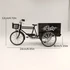 Kép 2/10 - Retro Alloy Classic Tricikli Részletes Aranyozott Makett