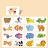 Kép 4/9 - 16 darabos Montessori Puzzle Kártya játék