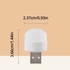 Kép 2/6 - 10db Mini USB éjszakai Lámpa, Meleg Fehér