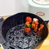 Kép 3/8 - 10 db-os légkeveréses álló nyárs: Élelmiszeripari minőségű rozsdamentes acél, vastag, BBQ nyársak légkeveréses sütőhöz és sütőhöz