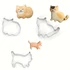 Kép 1/5 - 5db, Kitten Sütivágók, Rozsdamentes Acél Pogácsaszaggató Készlet, Aranyos Kawaii Cat Keksz Formák, Sütőeszközök, Konyhai Kiegészítők