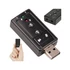 Kép 1/10 - Hangkártya USB 7.1 mikrofon fejhallgató csatlakozóval