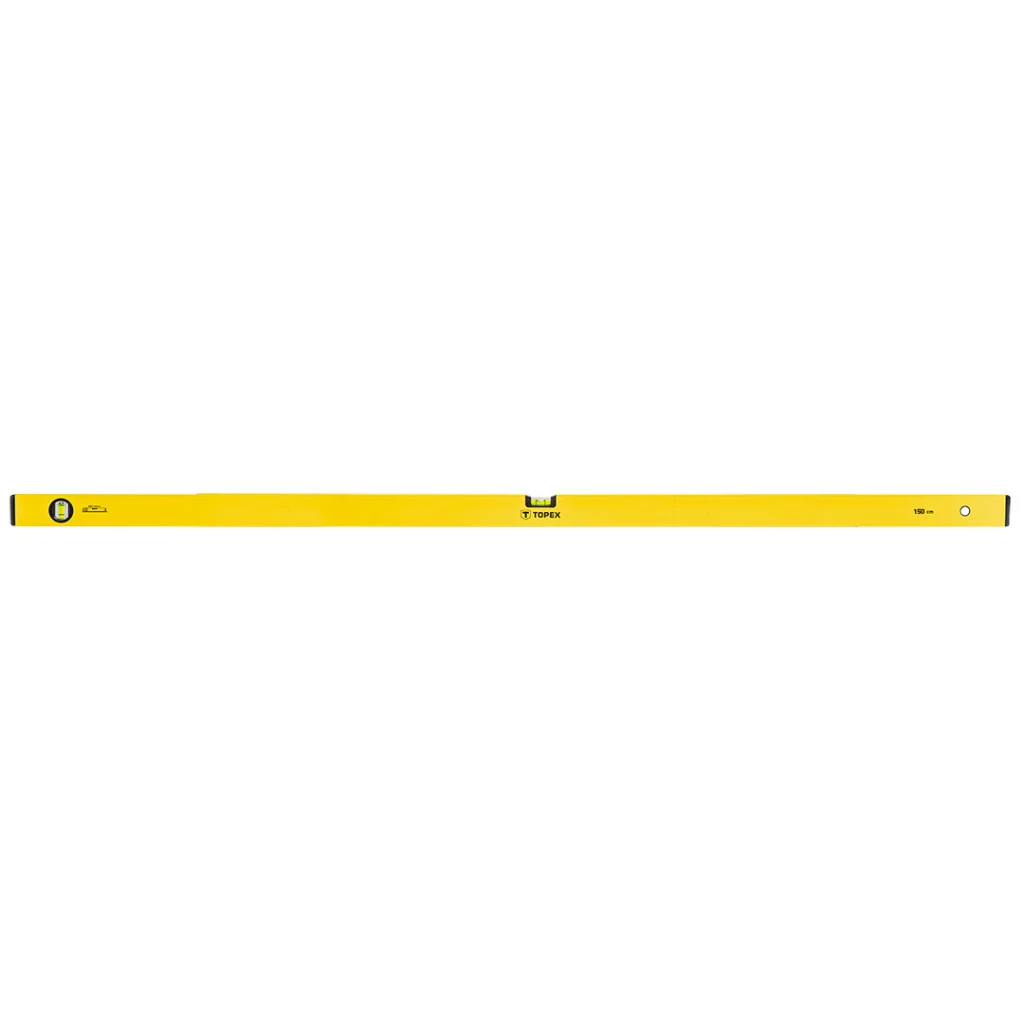 TOPEX Vízmérték, 150cm, 2 libella, aluminium, ±1mm/m 29C506