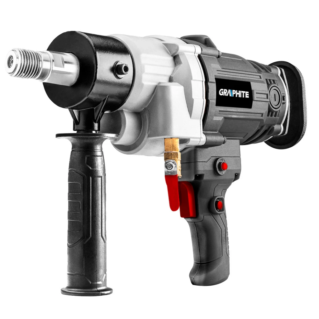 GRAPHITE Gyémánt koronafúró/magfúrógép, kézi 2200W 3 év garanciával 58G540