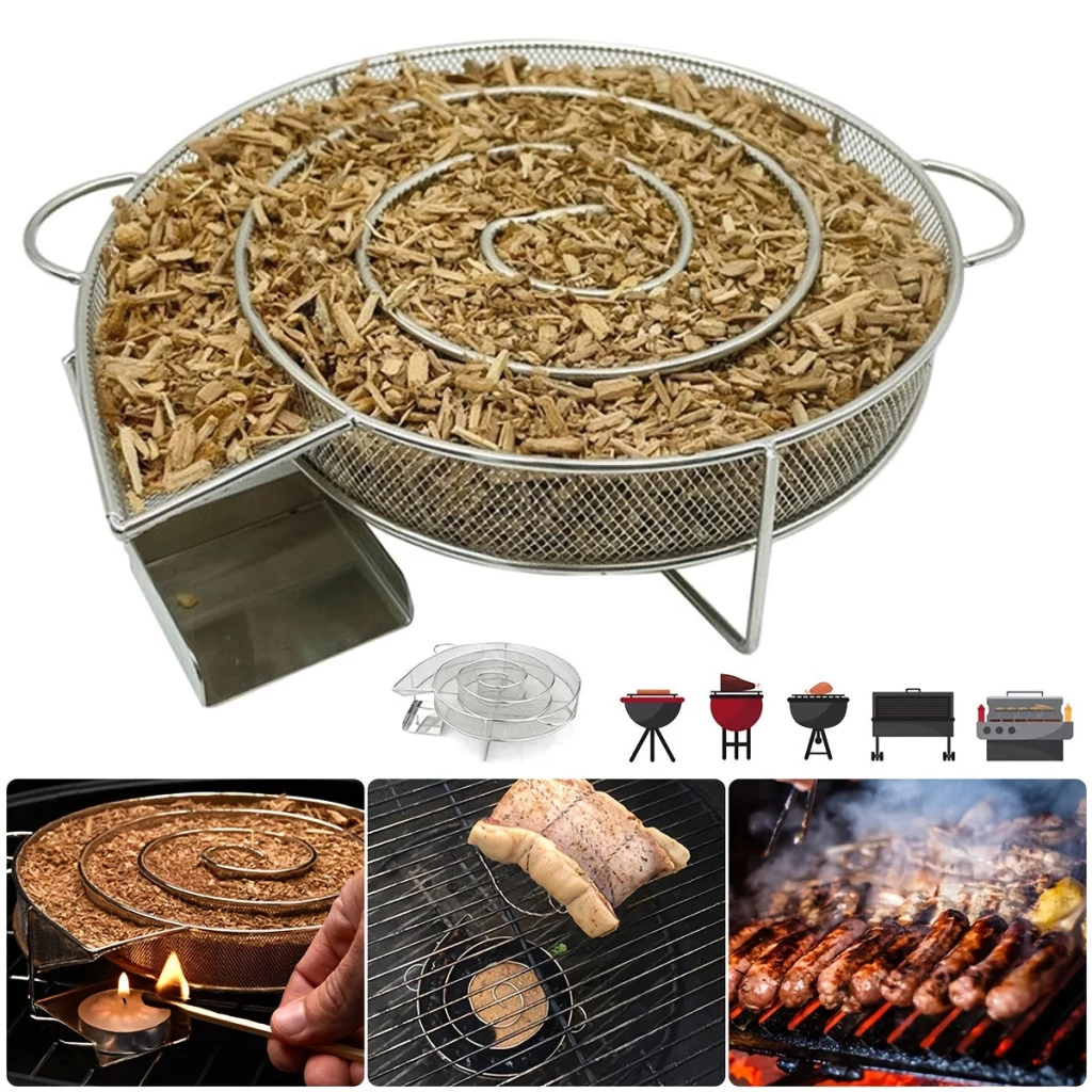 Fém hideg füstölő BBQ-hoz